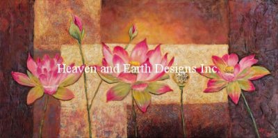 Diamond Painting Canvas - Mini Lotus Flowers